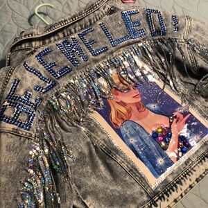 Custom FAN made Taylor swift denim jean jacket